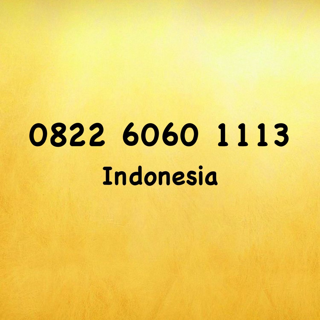 Nomor Cantik Simpati LOOP Seri 13 - 113 - 0822 6060 1113