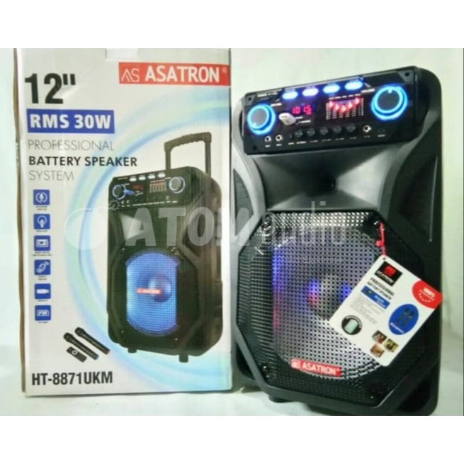 Asatron HT-8871UKM / HT 8871UKM / HT 8871 UKM Speaker Portable 12 Inch