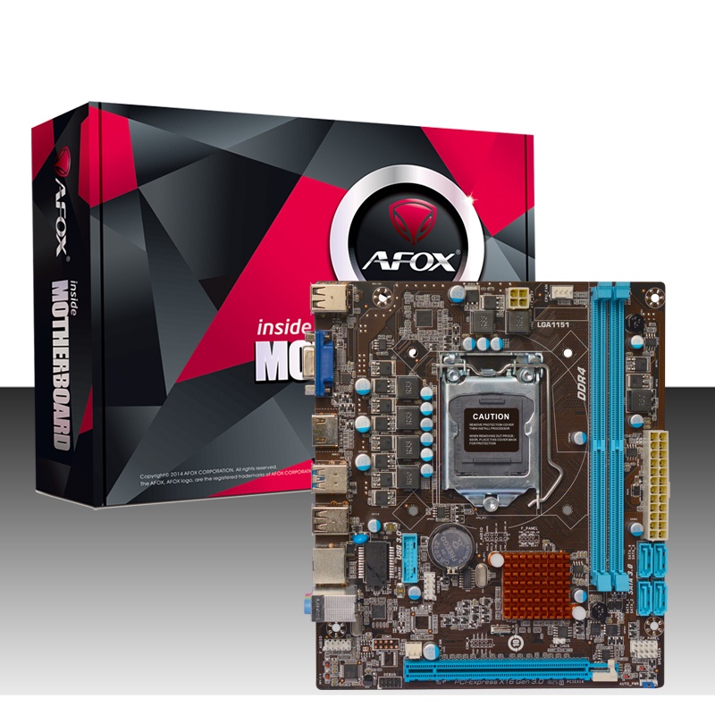 AFOX Motherboard H110-MA4-V2 [H110|LGA1151|DDR4]