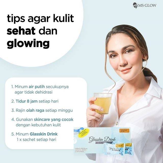 

Minuman Kesehatan Minuman Collagen Glasskin drink MS Glow