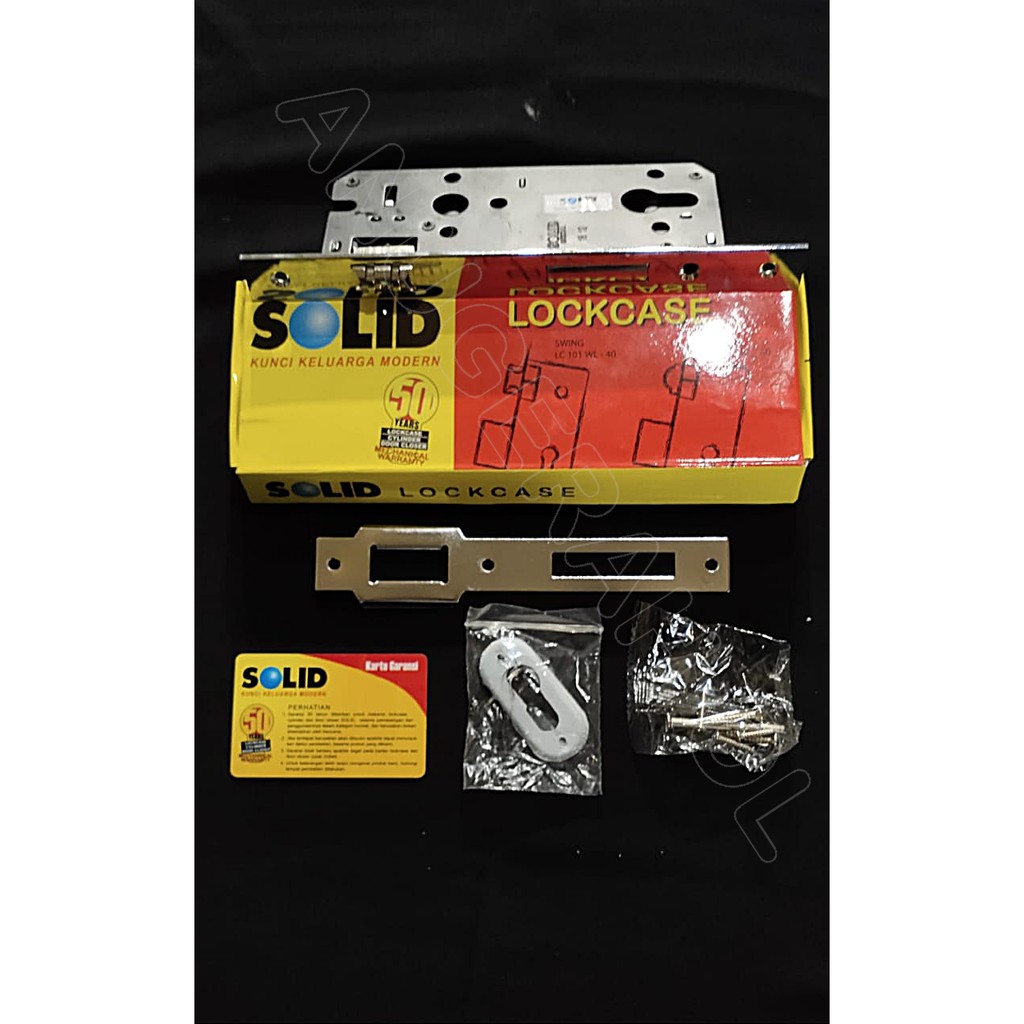 BODY KUNCI PELOR LOCKCASE ROLLER LC 102 WL-40VCHROME SOLID UTK PINTU 2