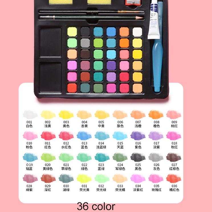 

LANGSUNG ATC.. 36/48Watercolor Set - Alat Cat Air Set (Termasuk Kuas dan Kertas Gambara