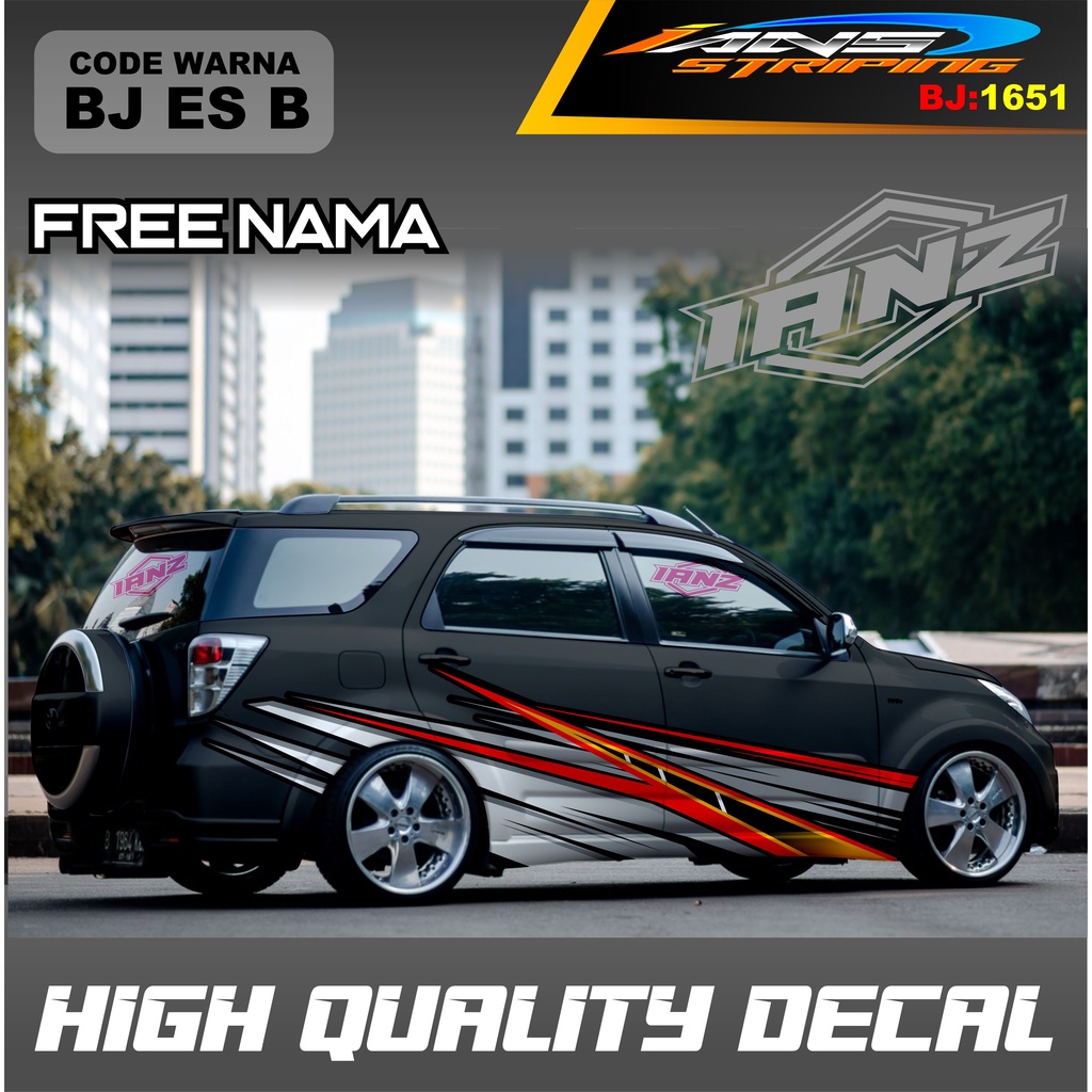 STIKER MOBIL TERIOS / VARIASI STICKER DECAL MOBIL AVANZA XENIA INNOVA / DECAL STIKER