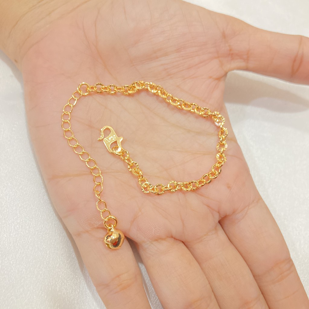 Gelang Anak Rantai / Jurai Perhiasan Lapis Emas Gelang Tangan