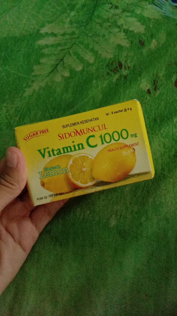 Sidomuncul Vitamin C 1000 Mg Perpack Isi 6 Sachet 4gram Ada 2 Rasa Lemon Dan Orange Shopee Indonesia