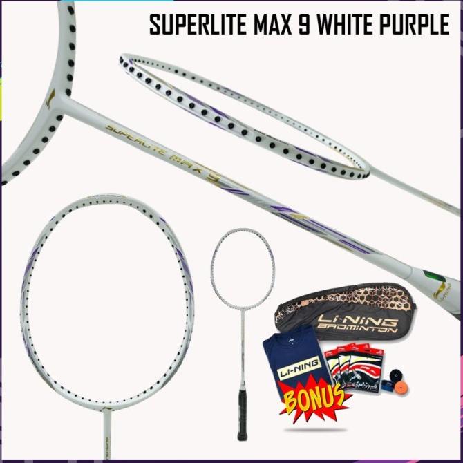 NEW RAKET BADMINTON LINING SUPERLITE MAX 9 ORIGINAL