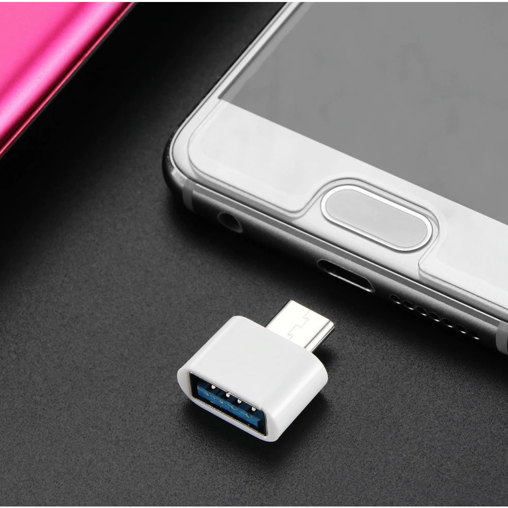 Adapter OTG Micro USB Tipe C Male Ke USB Female Untuk Smartphone Android