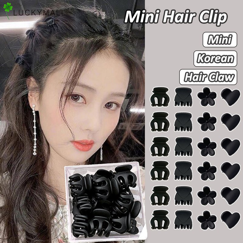 Set Jepit Rambut Bentuk Bunga Bintang Hati Bahan Plastik Untuk Aksesoris Wanita