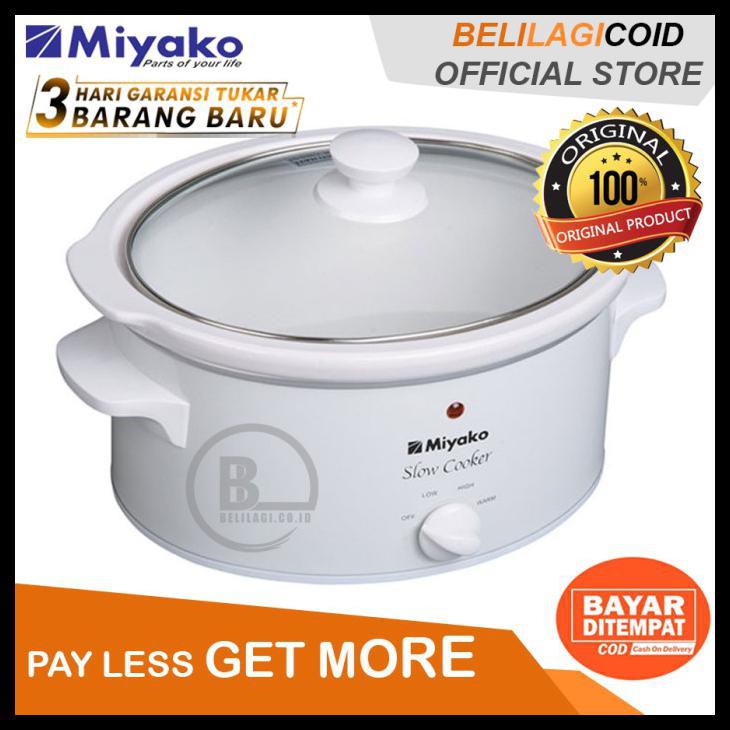 Miyako Slow Cooker SC510 / Pemasak Lambat SC 510 - White - 5L