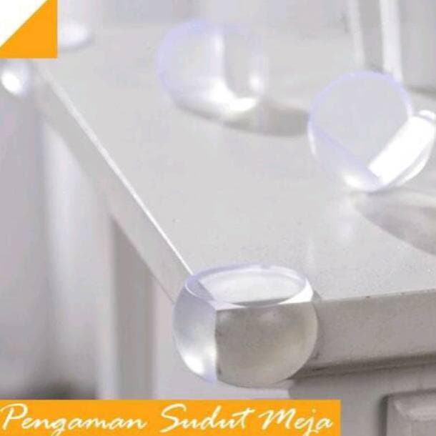 SILIKON PELINDUNG PENGAMAN ANAK DARI SIKU SUDUT MEJA KURSI LEMARI - 4 PCS