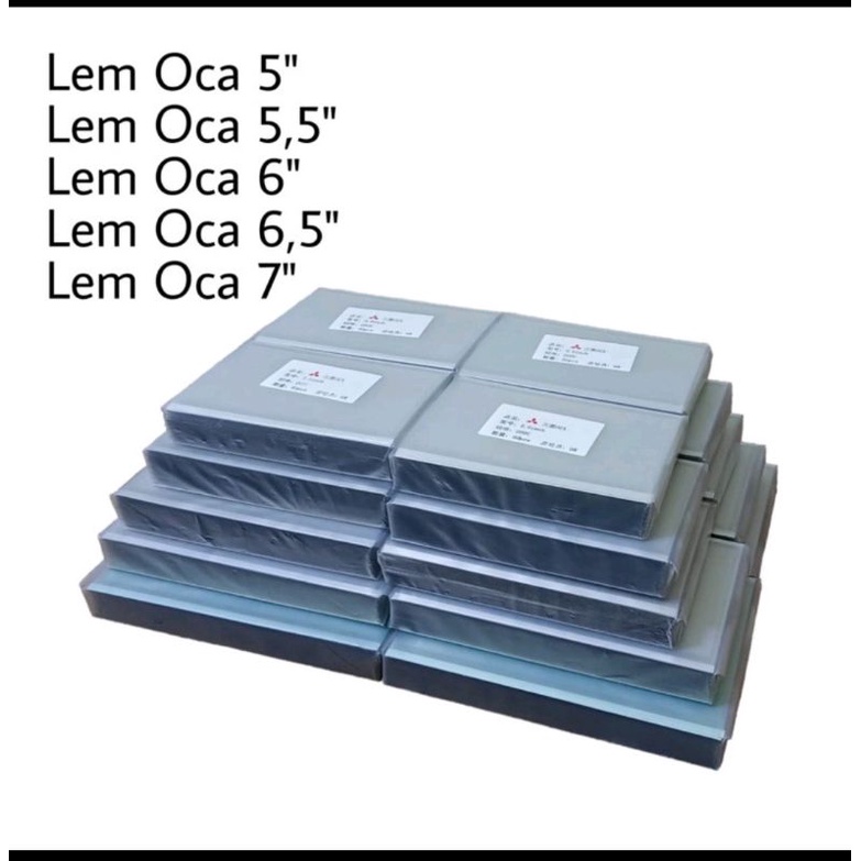

LEM OCA KERING ADHESIVE UNIVERSAL 4.5 / 5.0 / 5.5 / 6.0 / 6.5 / 7.0 LEM UNTUK TOUCHSCREEN