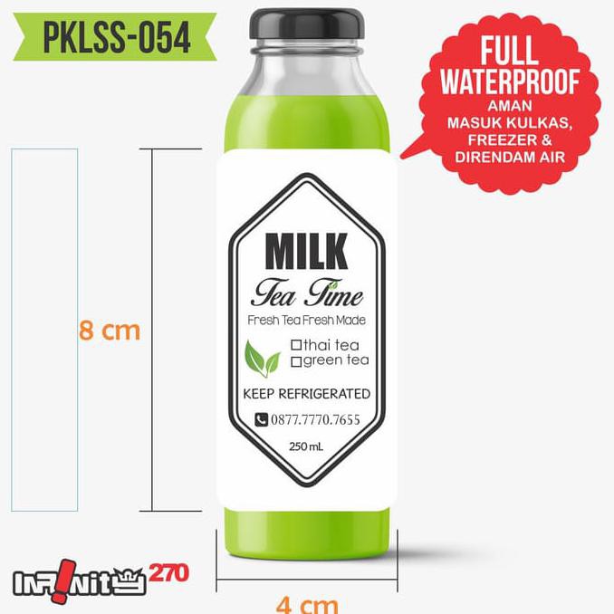 

Sticker Label Botol Plastik Pet Stiker Kemasan Minuman Jamu Pklss-054