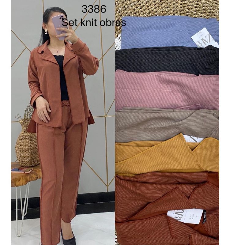 SETELAN CELANA BLAZER ZARA terbalik