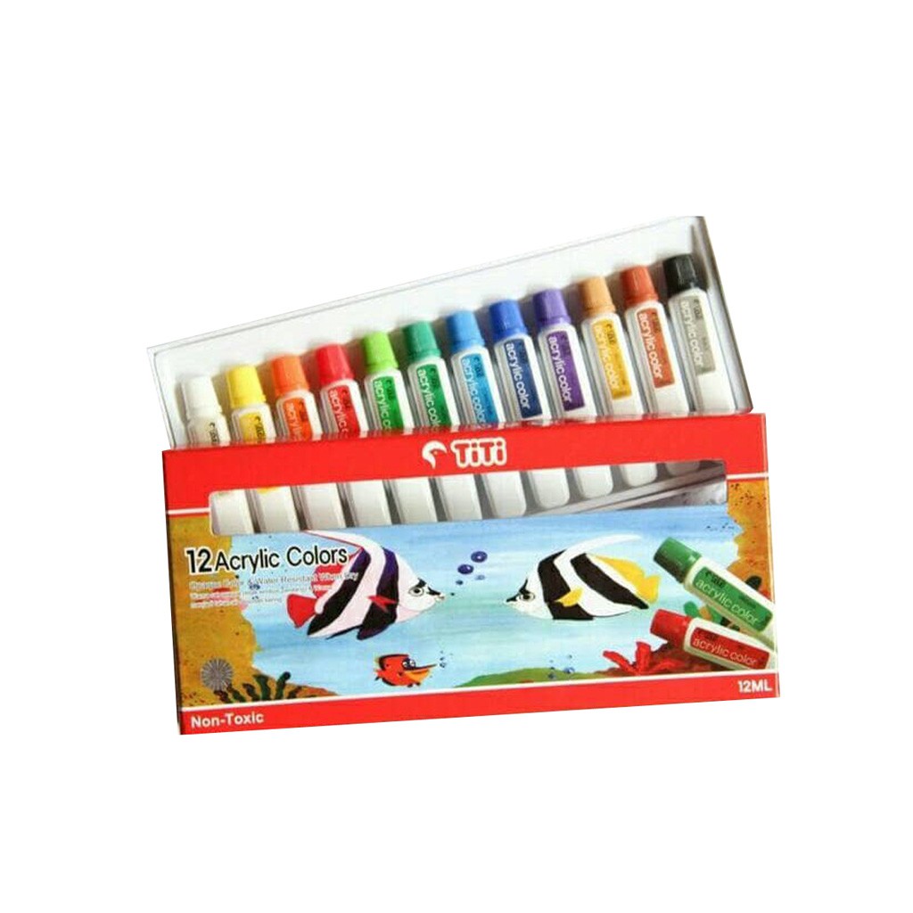 

H7Y Joyko Titi Acrylic Colors Cat Akrilik ACC-12ML-12 Warna Colors Murah Berkualitas