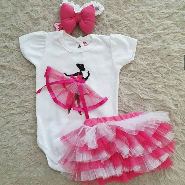 Jumper Rok Tutu ballerina/Baju anak bayi cewek setelan baju bayi perempuan  bayi cewek tutu bayi