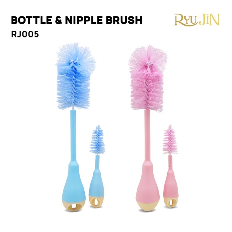 Ryujin Bottle Nipple Brush RJ-005 2in1 Sikat Botol Bayi