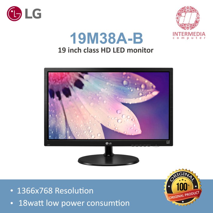 LED MONITOR 19 INCH LG 19M38A-B