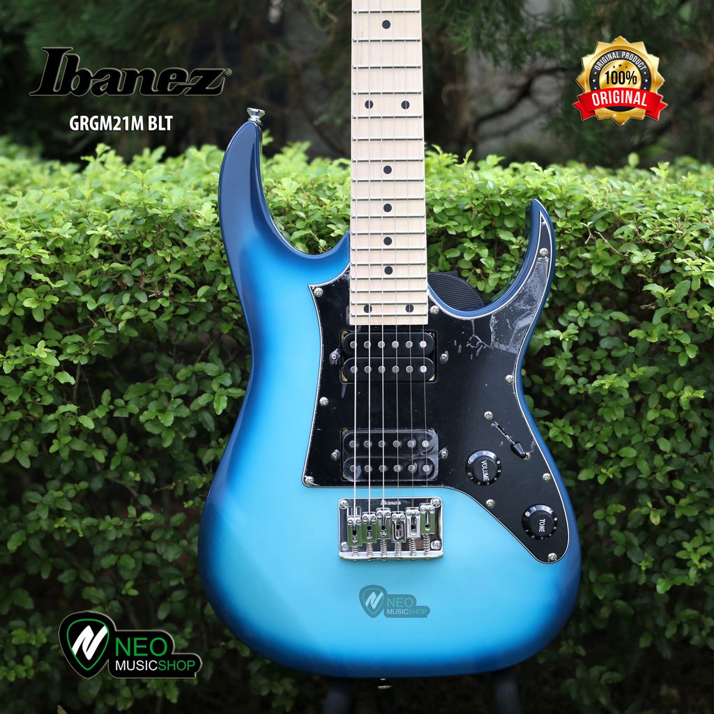 Ibanez GRGM21M BLT 3/4 Size Mikro Electric Guitar - Blue Burst Finish