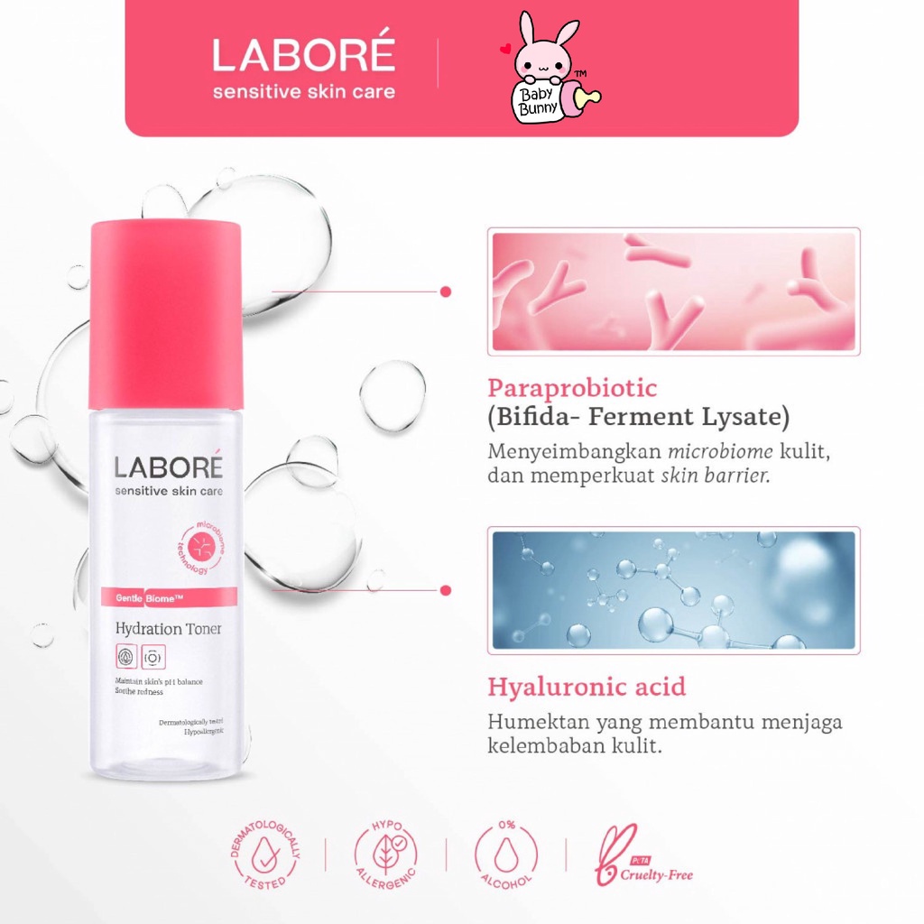 ❤ BELIA ❤ LABORE Sensitive Skin Care | Gentle Biome | Biome Repair | Biome Protect | Toner | Barrier Cream | Physical Sunscreen | Cleanser | Nutrition Gel | BPOM