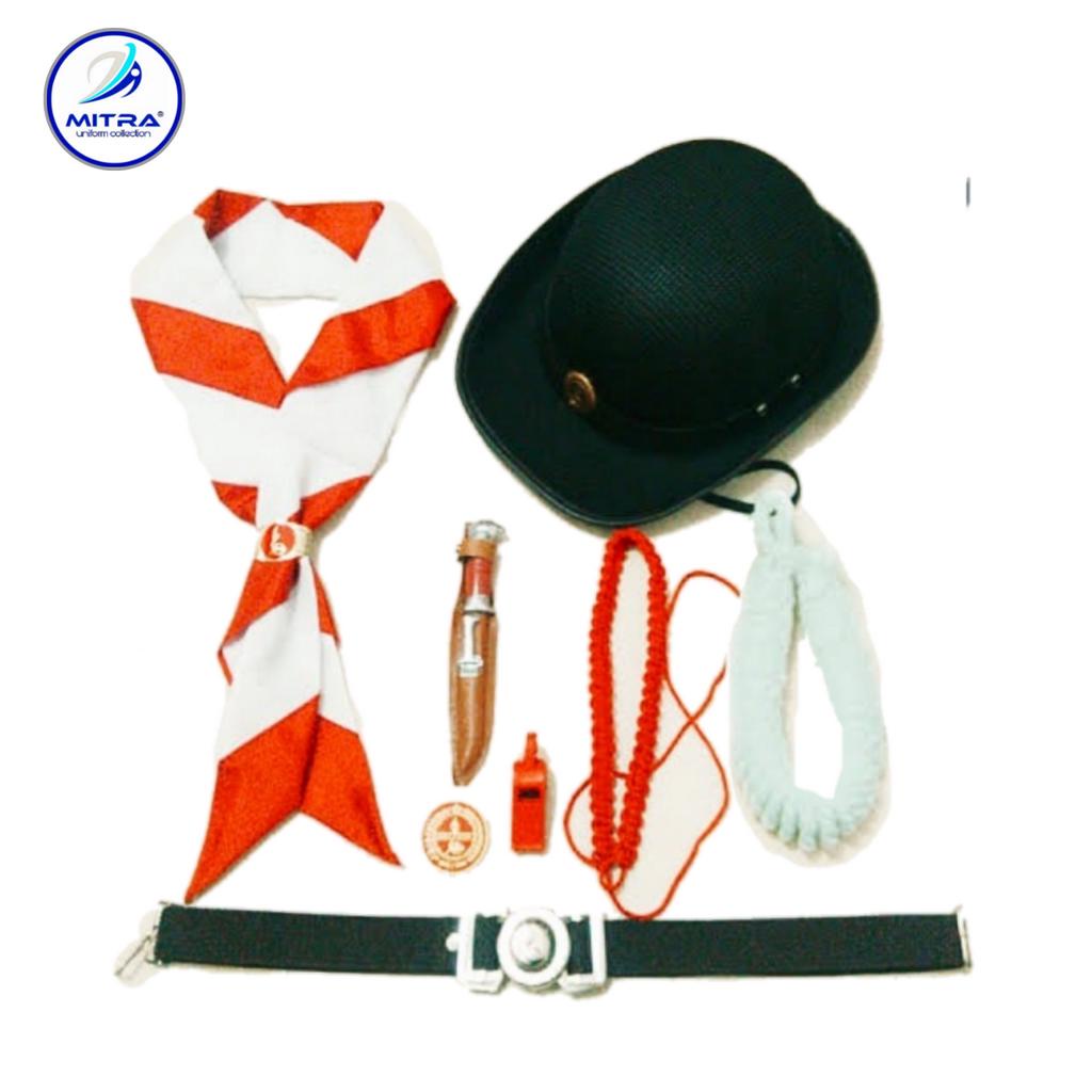 Premium Seragam Pramuka Siaga Sd Panjang Setelan Anak Perempuan Kelas 1-6 Sd Free Atribut Pramuka