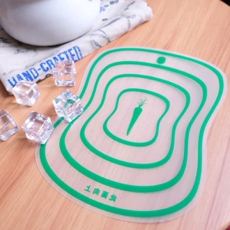 [snapcorner]Talenan Transparan Flexible Alas Pemotong Serbaguna Cutting Board Alat Potong Dapur Motong Sayur