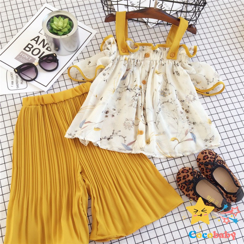 COCOBABY Setelan Anak Pakaian Baju Bayi Perempuan Imut