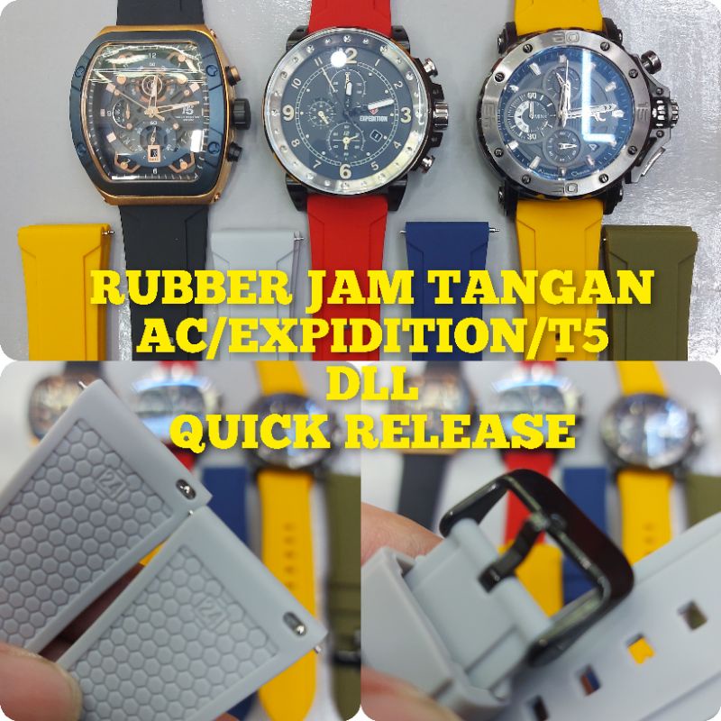 Jual Rubber jam tangan AC/Expidition/T5 dll Quick Release Shopee