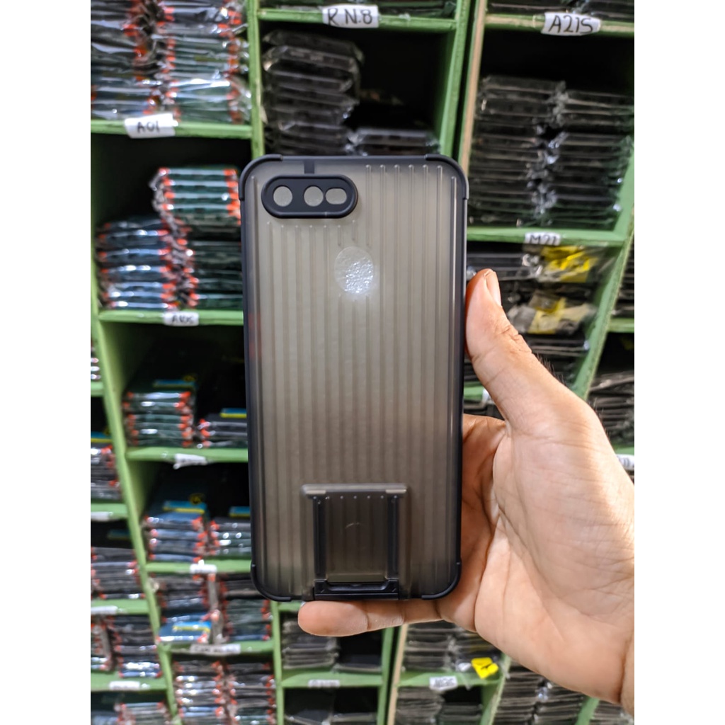 case koper 2 in 1 dudukan braket for iPhone 7 Plus 8 Plus  Dengan Pelindung kamera