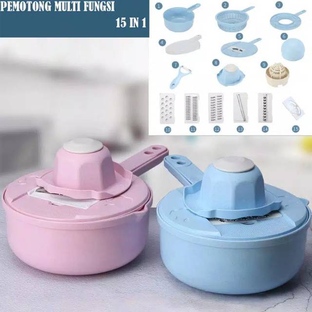 15 IN 1 ALAT PEMOTONG KENTANG SAYURAN BUAH BAHAN
