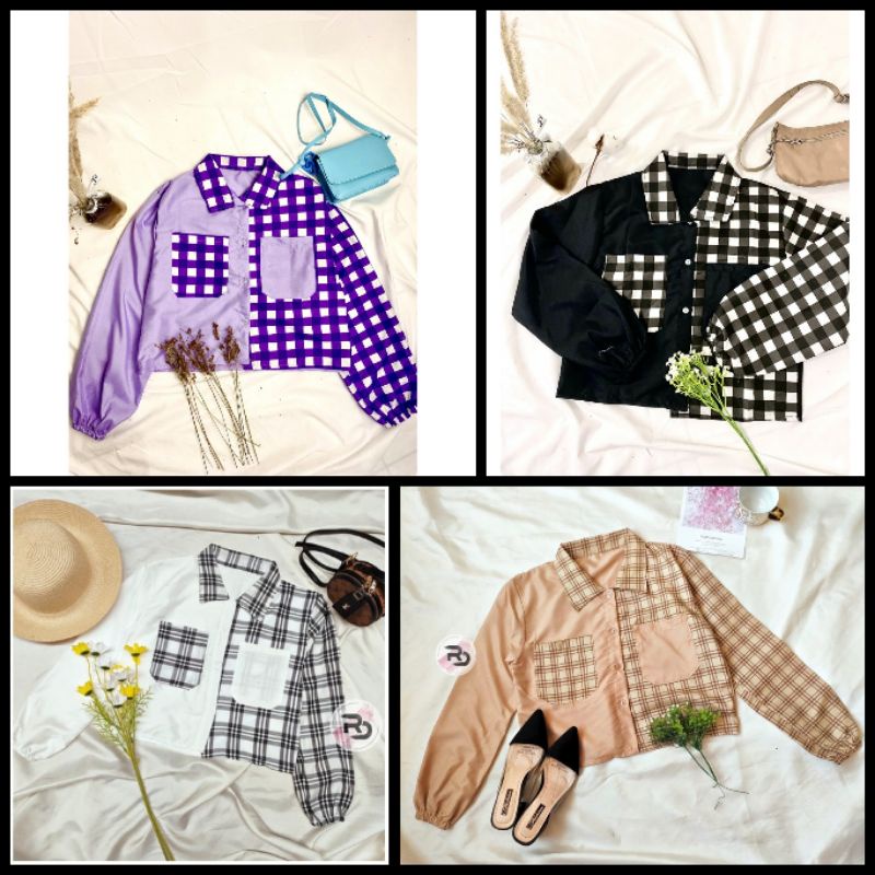 RA_MIKA CROP TOP/KEMEJA CROP/CARDIGAN