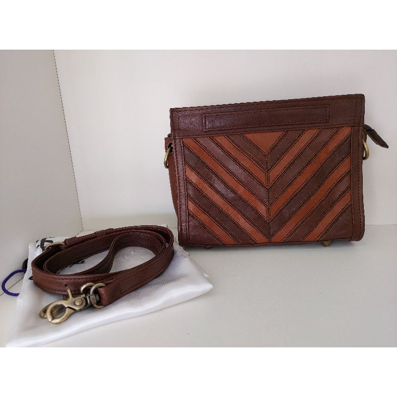 Lucce Patchwork Sling Bag ala fossil