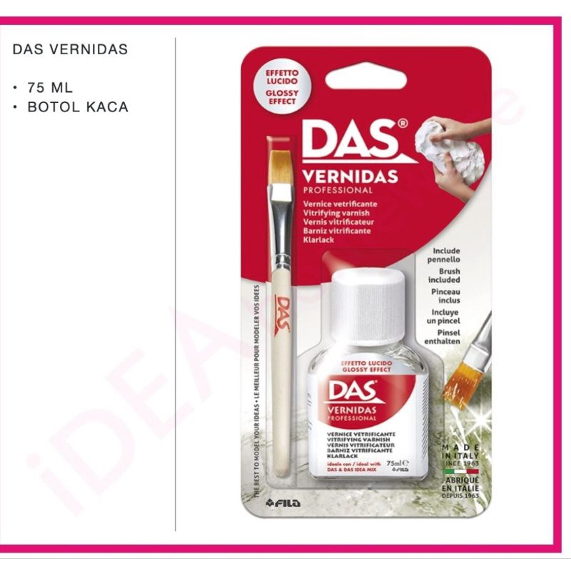 

Das Vernidas Profesional 75 ml Free Kuas Clay Varnish Transparan Gloss