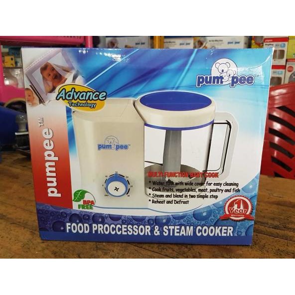 Pumpee Food Processor and Steamer Makanan Anak Bayi