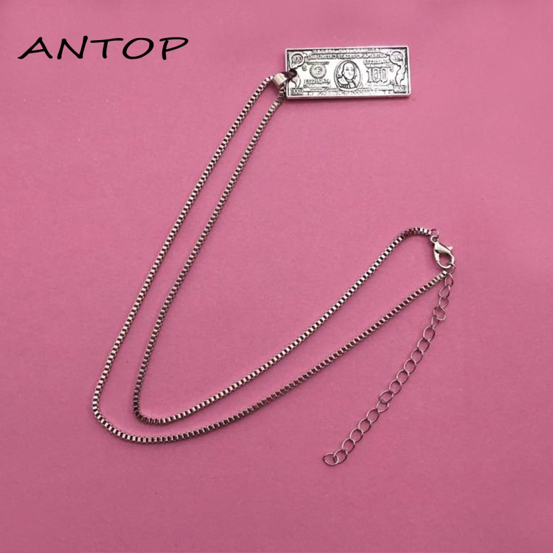 Kalung Rantai Bahan Alloy Gaya Hip Hop