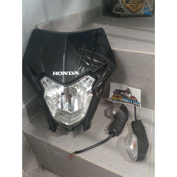 Sepaket lampu depan crf150l headlamp set honda crf 150 L ori copotan normal