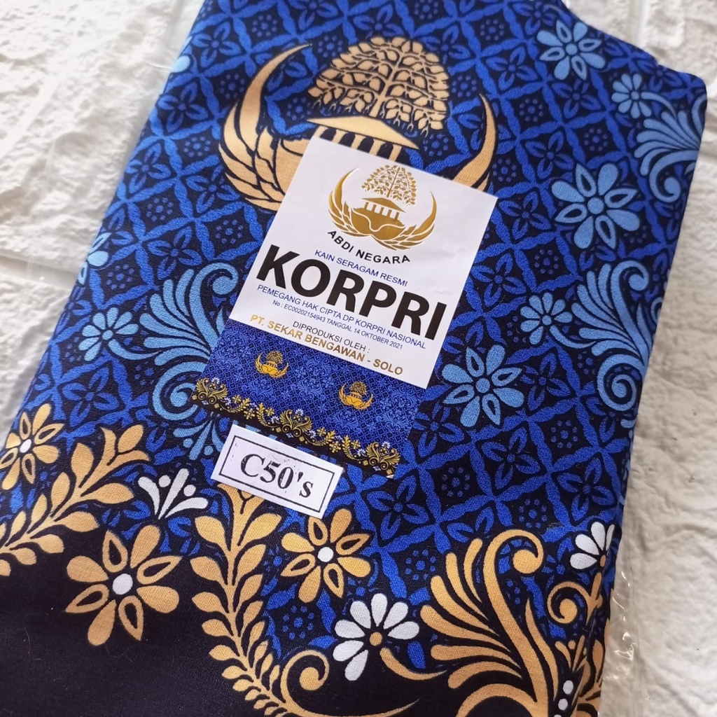 Kain Korpri Kain Batik Korpri Kain Seragam Korpri C50S C50'S
