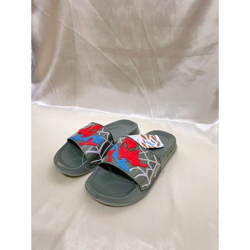 sandal slop anak karakter Spiderman inkayni