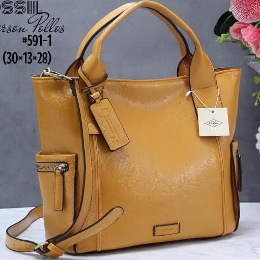 Tas Murah Handbag Fossil Emerson Large Pollos #591-1A523 591 - Kuning