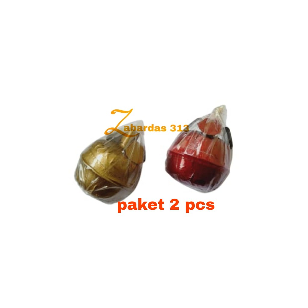 Paket 2 pcs menyan apel jin timah kecil kuning merah