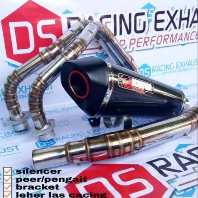 Knalpot Scorpion Full Stenlis Carbon Ninja 250 Fi CBR 250 Fi R-25 Fi