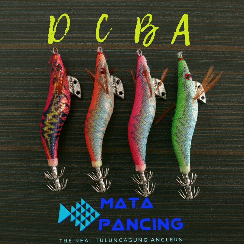 Umpan pancing cumi daido squid jig 2.5 3.0 3.5 glow in the dark umpan cumi casting umpan egi