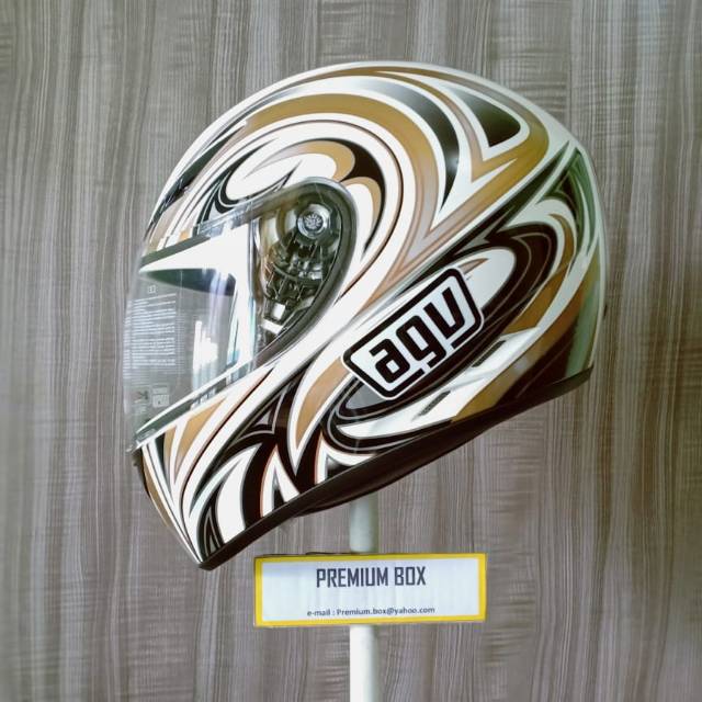 AGV K3 BASIC EVIL NERO ARGENTO CANNA FUCILE - Black Gold Gunmetal