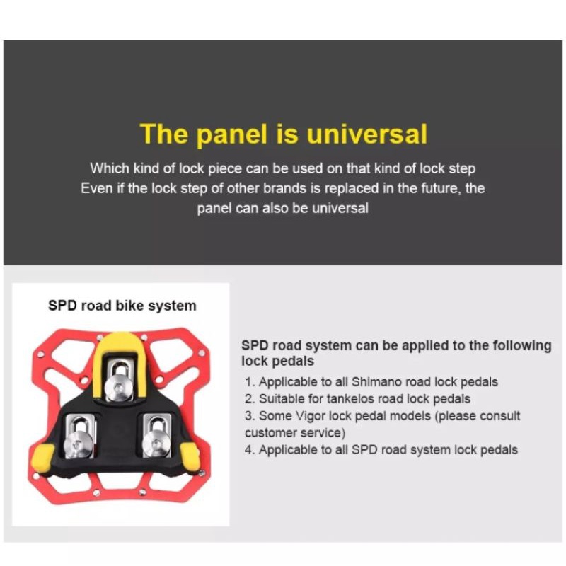 ADAPTOR PEDAL CLEAT FOR UNIVERSAL CLEAT