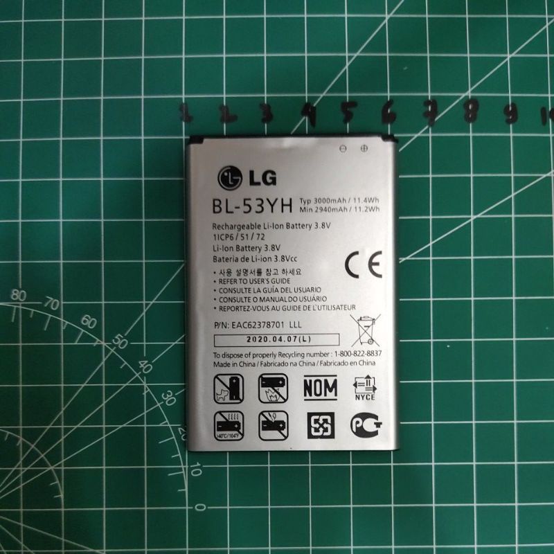 LG G4 / BL-51YF , LG G3 / D855 / G3 STYLUS / D690 / G3 4G LITE / D855 / BL-53YH BATERAI BATTERY BATT BATLE MANTAP MURAH MERIAH