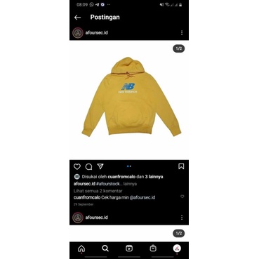 LINK HODDIE NEW BALANCE YELLOW