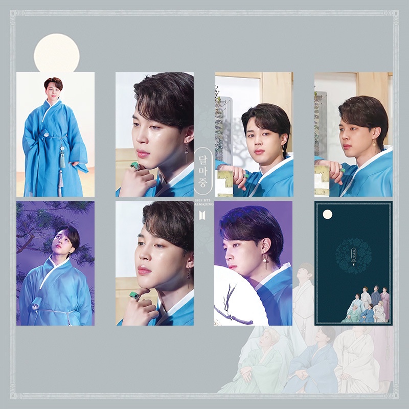 7pcs / set Kartu Foto Kpop BTS DALMAJUNG Mini Untuk Koleksi Fans