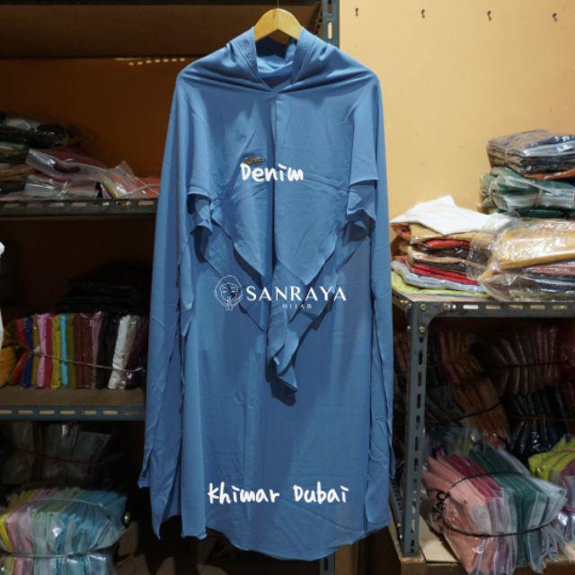 CLEARANCE SALE !!! Khimar Dubai ORIGINAL BAYZA HIJAB-denim