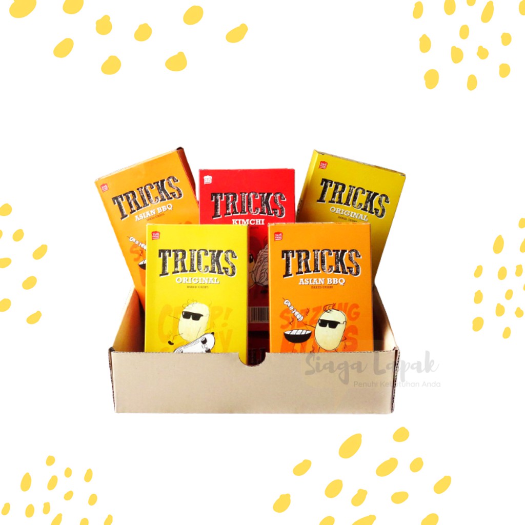 Tricks Snack Kentang Panggang Rasa Ori/BBQ/Rendang/Kimchi isi 10pc