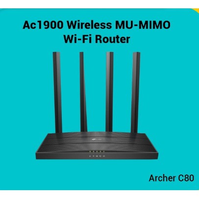 TPLINK Archer C80 AC1900 mbps Dual band MU-MIMO Gigabit Router