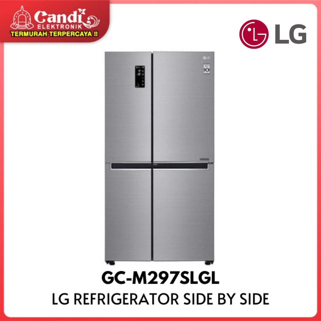 LG Kulkas Side By Side 885 Liter GC-M297SLGL Inverter